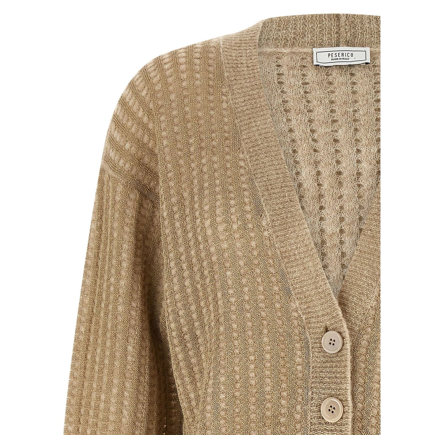 Peserico Beige Viscose Cardigan