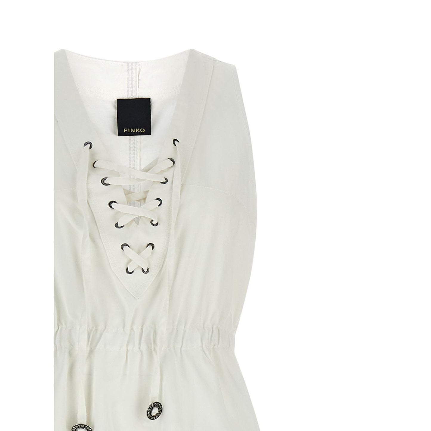 PINKO White Cotton Long Dress