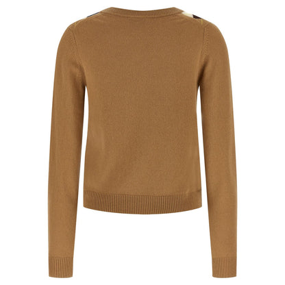 Ganni Beige Wool Cardigan