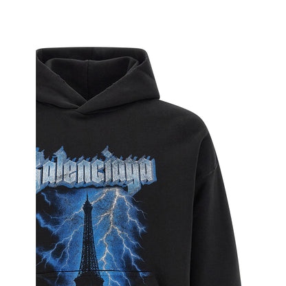 Balenciaga Black Cotton Sweatshirt