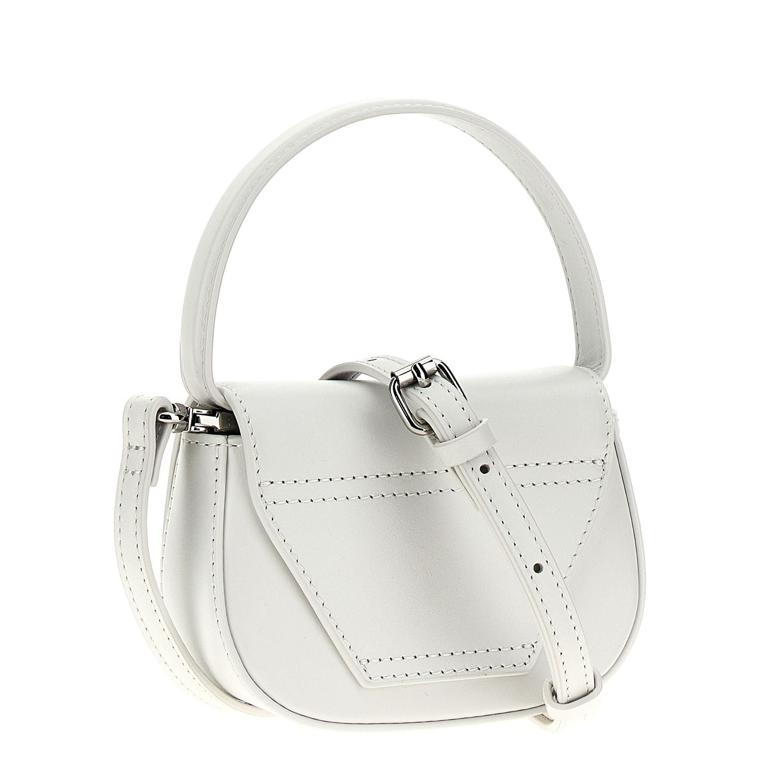 Diesel White Cowhide Handbag