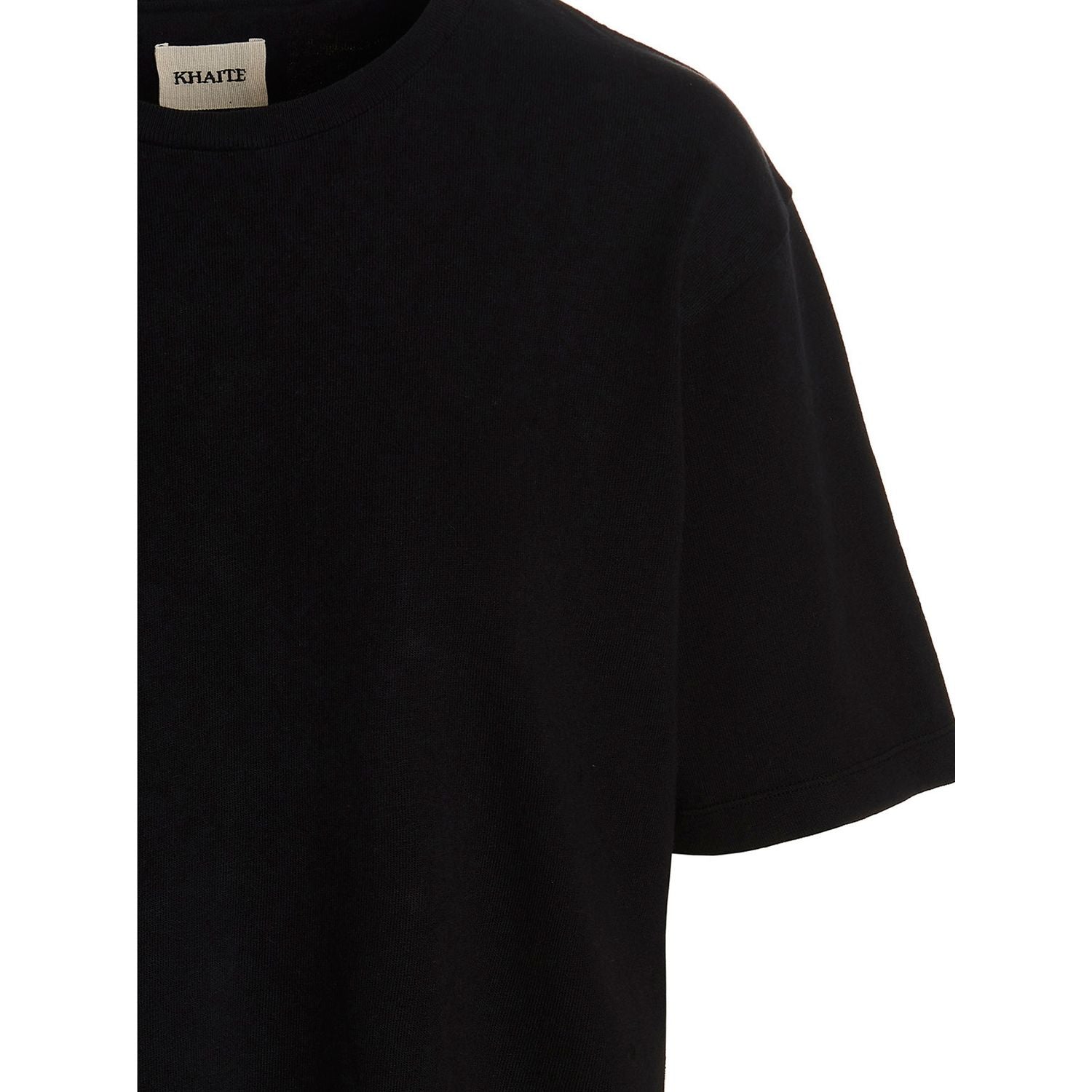 Khaite Black Cotton T-Shirt