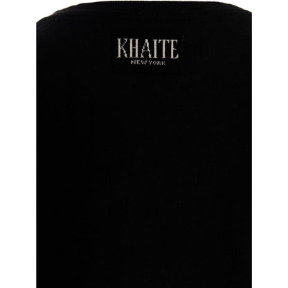 Khaite Black Cotton T-Shirt