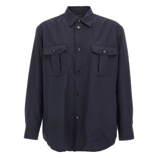 Brioni Blue Silk Jacket