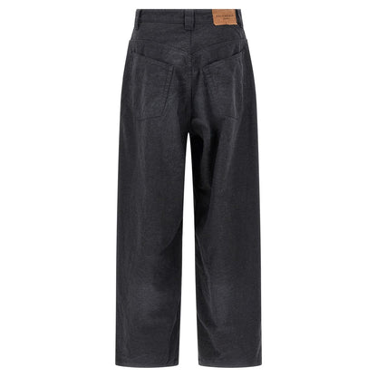 Balenciaga Gray Cotton Casual Pants
