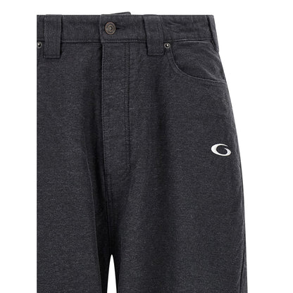Balenciaga Gray Cotton Casual Pants