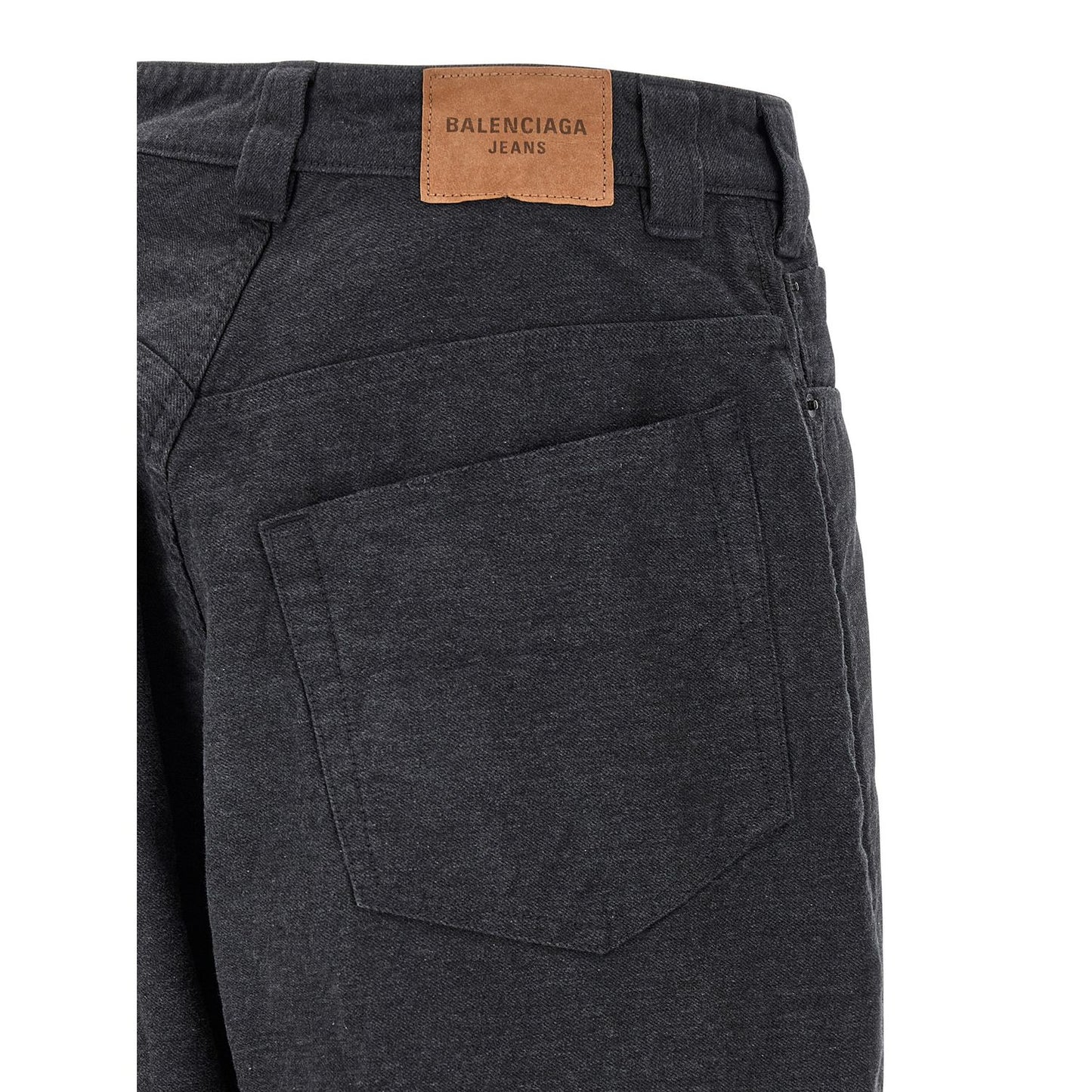 Balenciaga Gray Cotton Casual Pants