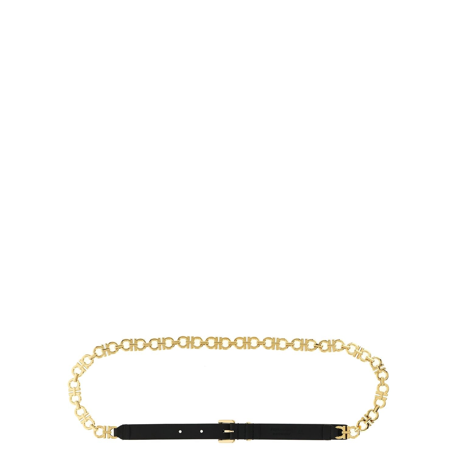 Ferragamo Black Calfskin Belt