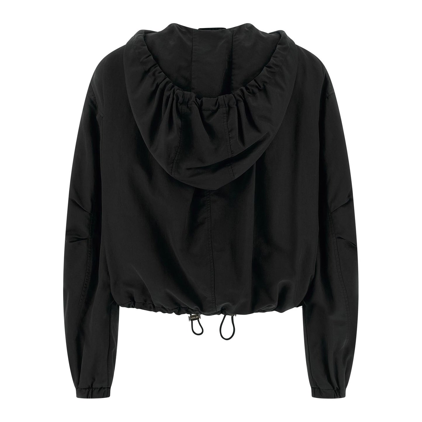 The Attico Black Polyester Bomber