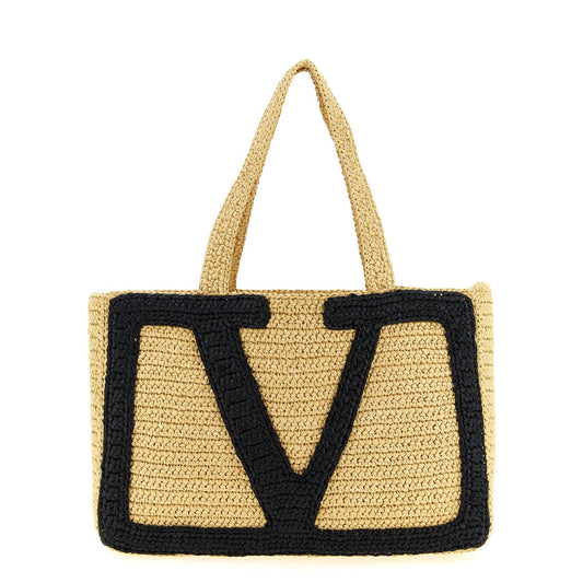 Valentino Garavani Black Viscose Tote Bag