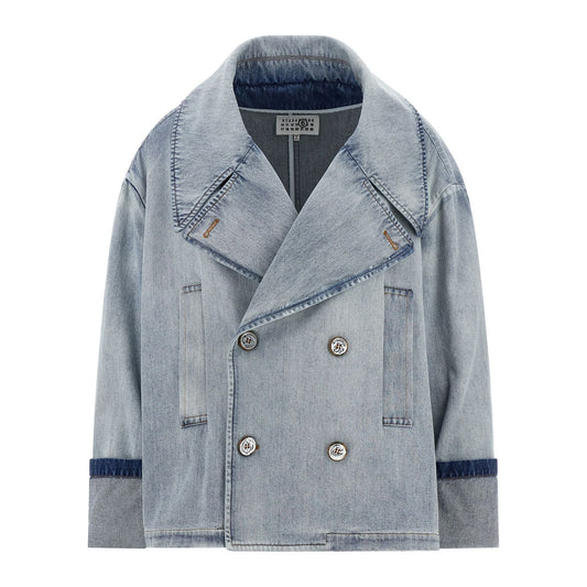MM6 Maison Margiela Blue Cotton Denim Jacket