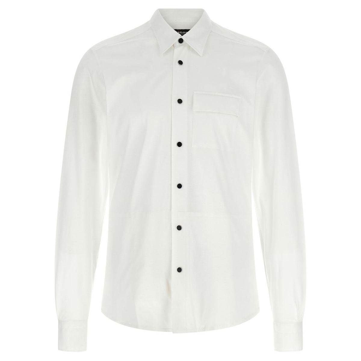Kiton White Cotton Blouse