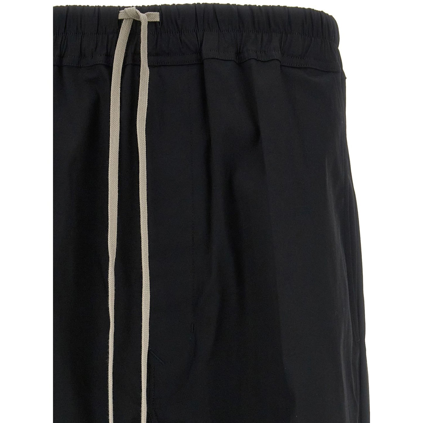 Rick Owens Black Cotton Casual Pants