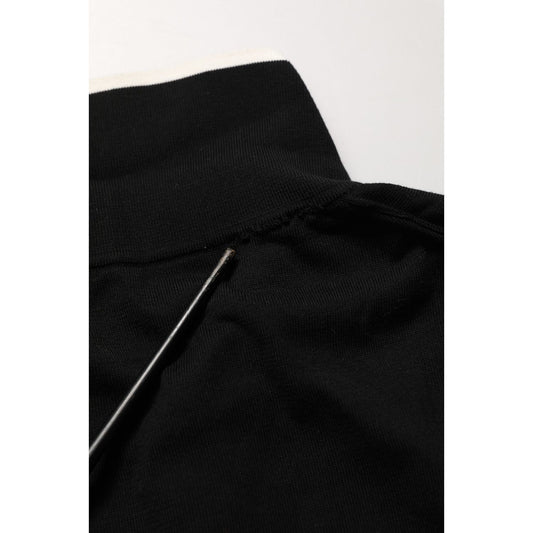 Dolce & Gabbana Black Cotton Collared Short Sleeves Polo T-shirt