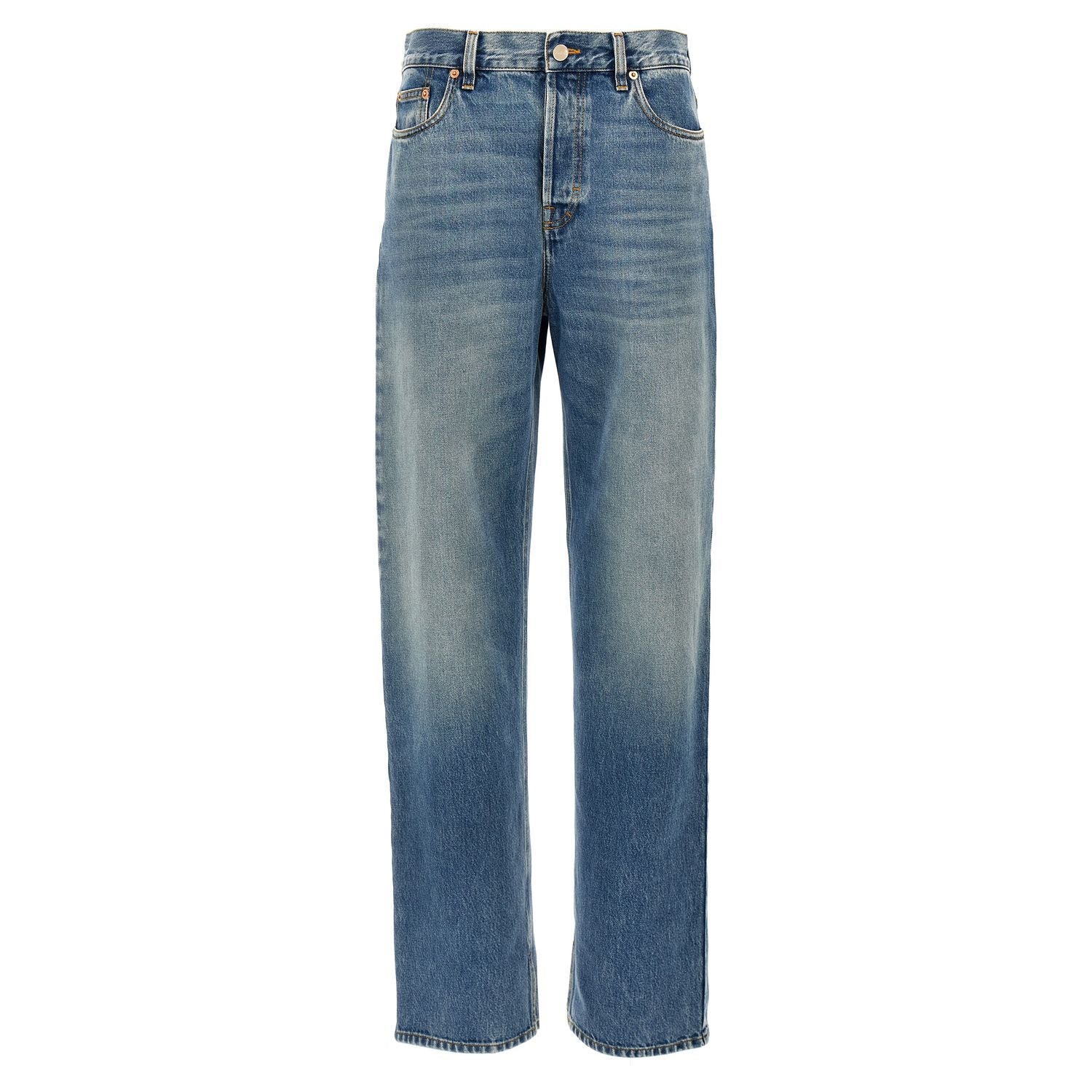 Gucci Blue Cotton Boyfriend Jeans