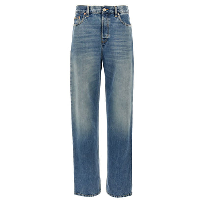 Gucci Blue Cotton Boyfriend Jeans