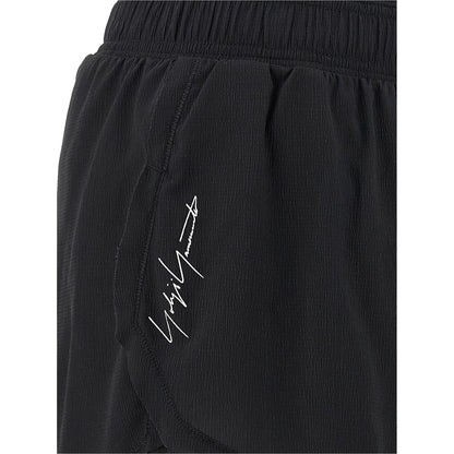 Y-3 Black Polyamide Bermuda Shorts