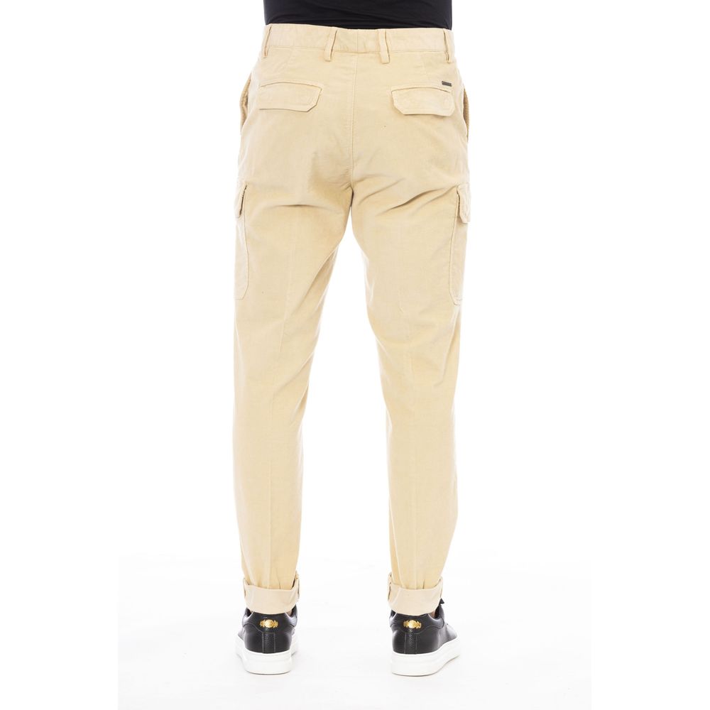 Peserico Beige Cotton Men Pants