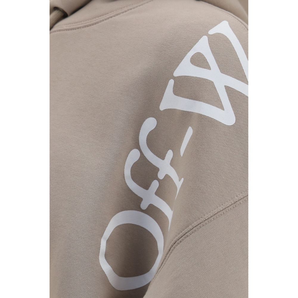Off-White Beige Cotton Sweatshirt