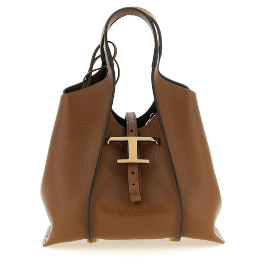 Tod's Brown Calfskin Handbag