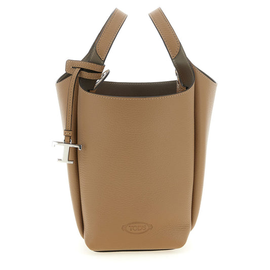 Tod's Brown Calfskin Handbag