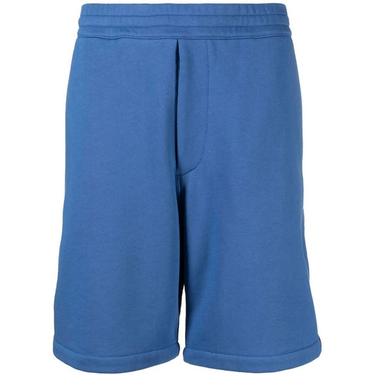 Alexander McQueen logo-tape jersey shorts Short trousers Alexander Mcqueen Steel Blue