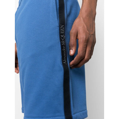 Alexander McQueen logo-tape jersey shorts Short trousers