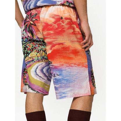 Dolce & Gabbana graphic-print bermuda shorts Short trousers