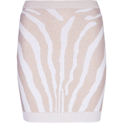 Balmain Zebra knit short skirt