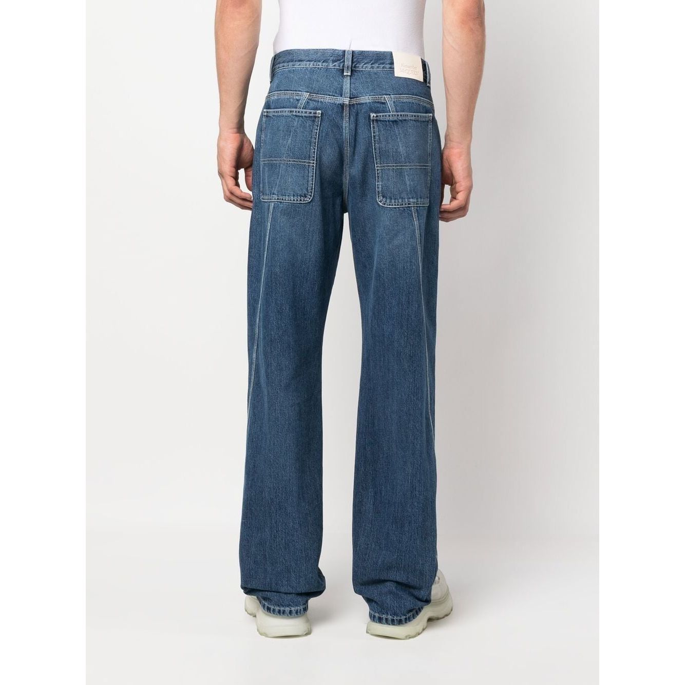 Alexander Mcqueen wide-leg panelled jeans Jeans