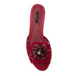 Dolce & Gabbana Rainbow Lace brooch-detail sandals
