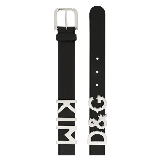 Dolce & Gabbana Belts Black Belts Dolce & Gabbana Light Gray