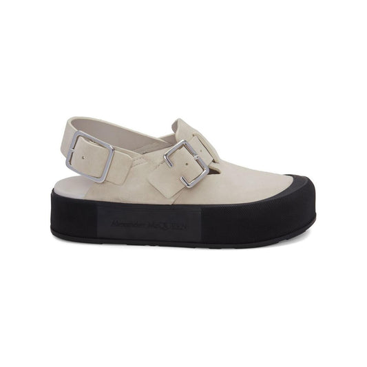 Alexander McQueen Leather clogs Sandals Alexander Mcqueen Dark Gray