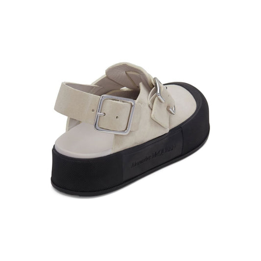 Alexander McQueen Leather clogs Sandals Alexander Mcqueen Dark Gray