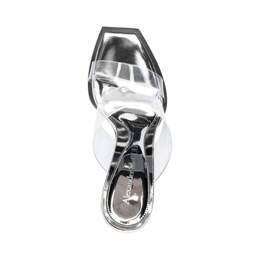 Alexander McQueen Shard Wedge Sandals Sandals Alexander Mcqueen Light Gray