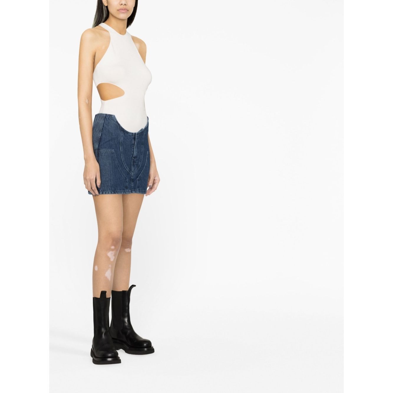 Off White Denim mini skirt