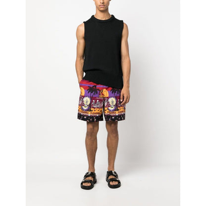 Pleasures Shorts Bordeaux Short trousers