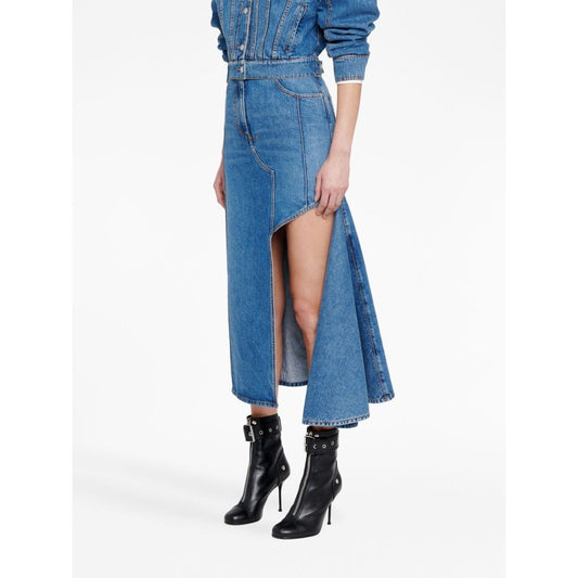 Alexander McQueen denim midi skirt Skirts Alexander Mcqueen Dark Slate Blue