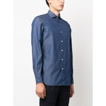 FINAMORE 1925 NAPOLI Shirts Blue Shirts