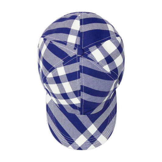 Burberry Checkered Baseball Cap Scarves Hats & Gloves Burberry Dark Slate Blue