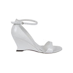 Ferragamo leather adjustable wedge sandals
