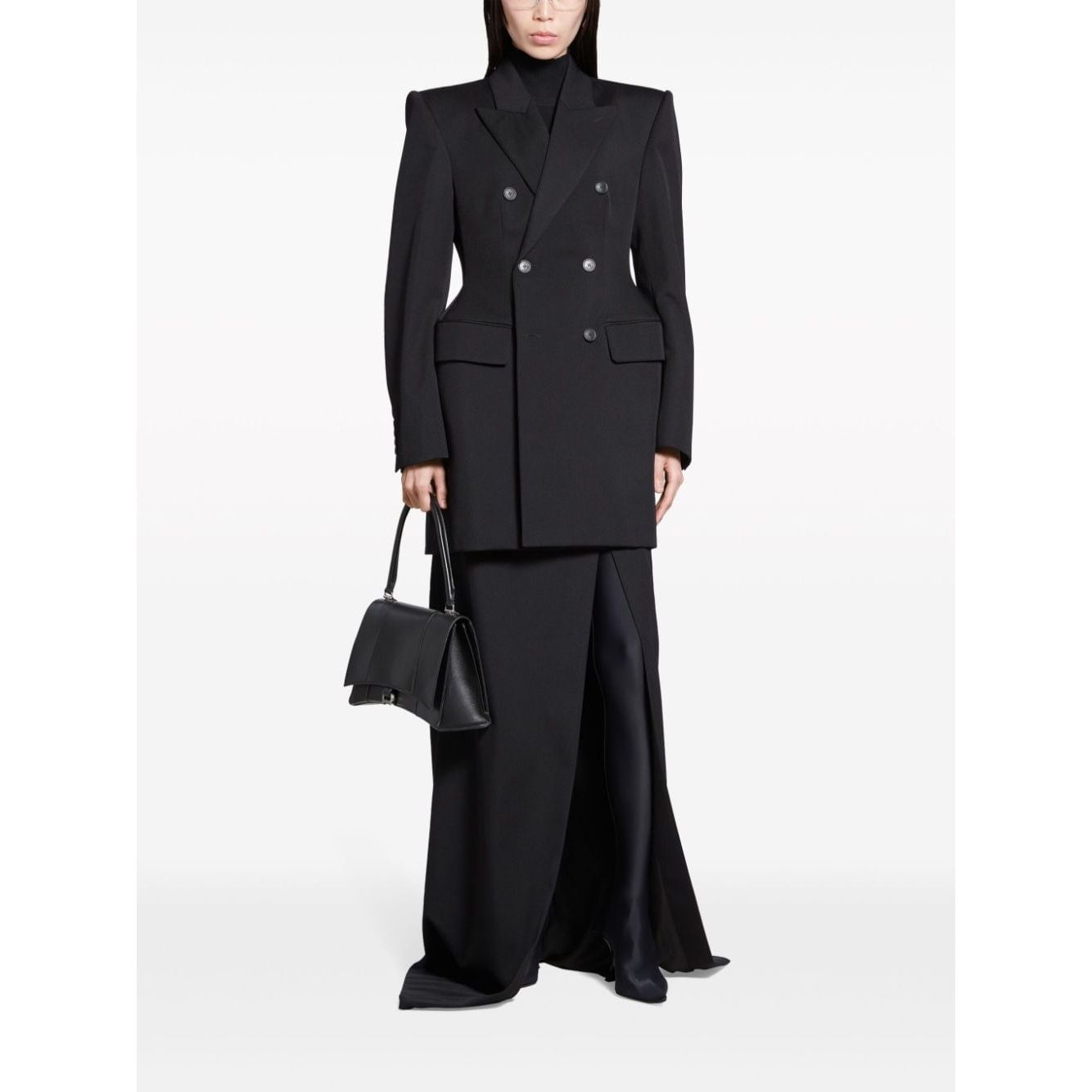 Balenciaga Hourglass Virgin Wool Double-breasted Blazer