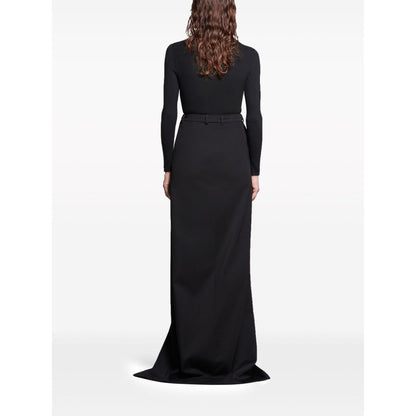 Balenciaga slit tailored maxi skirt