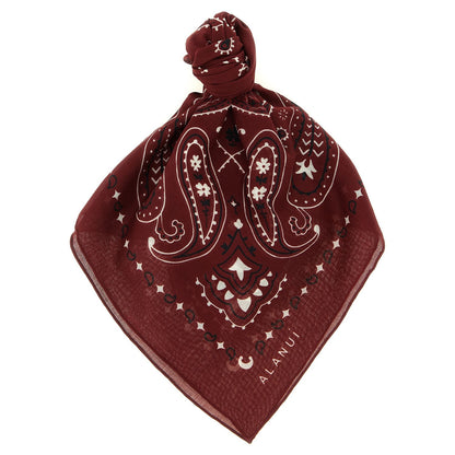 Alanui Bordeaux Cotton Scarf