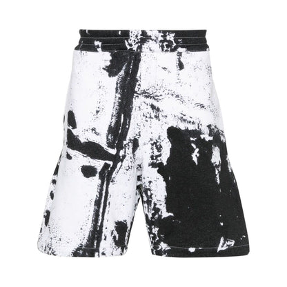 Alexander McQueen paint-splatter cotton shorts Short trousers