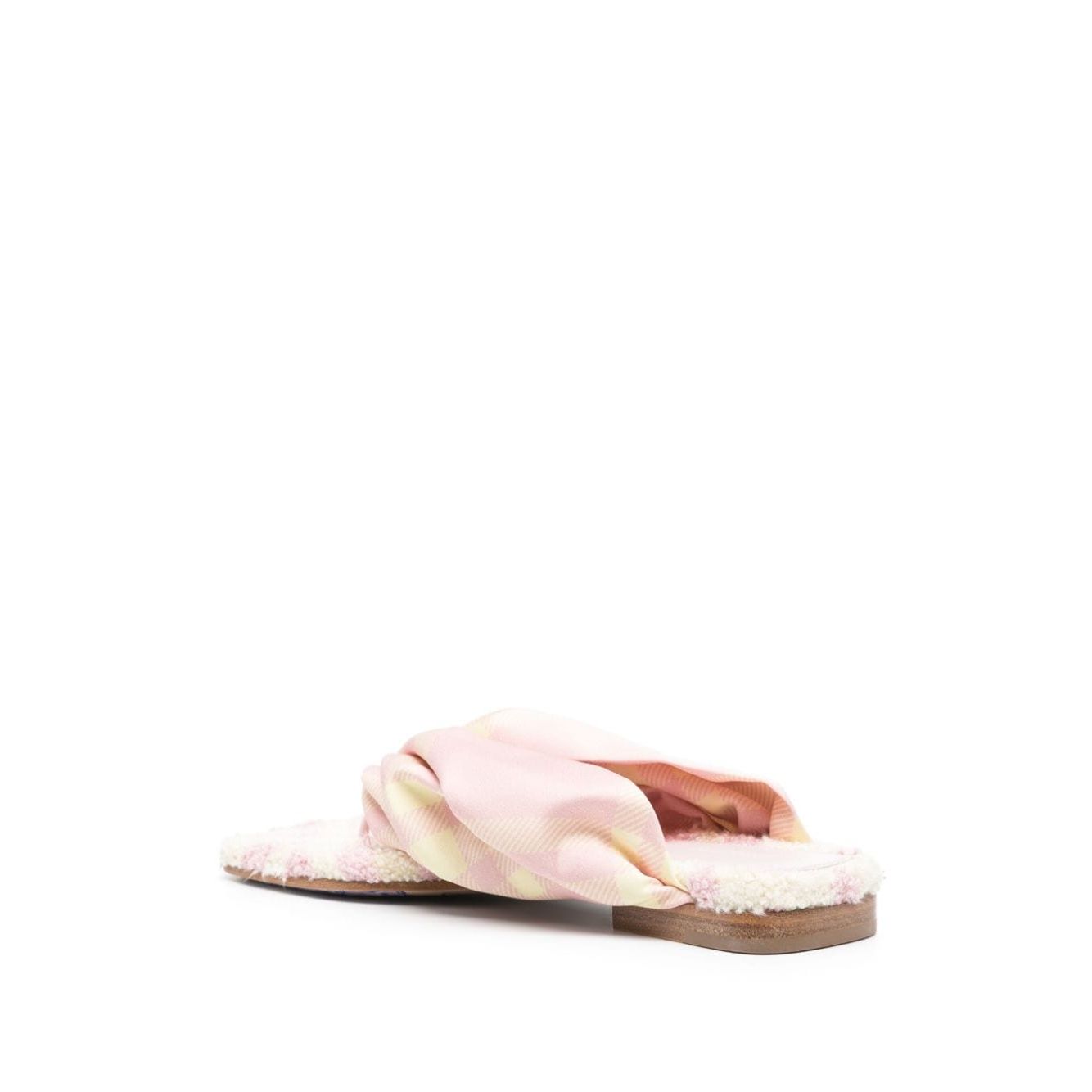 Burberry check thong sandals