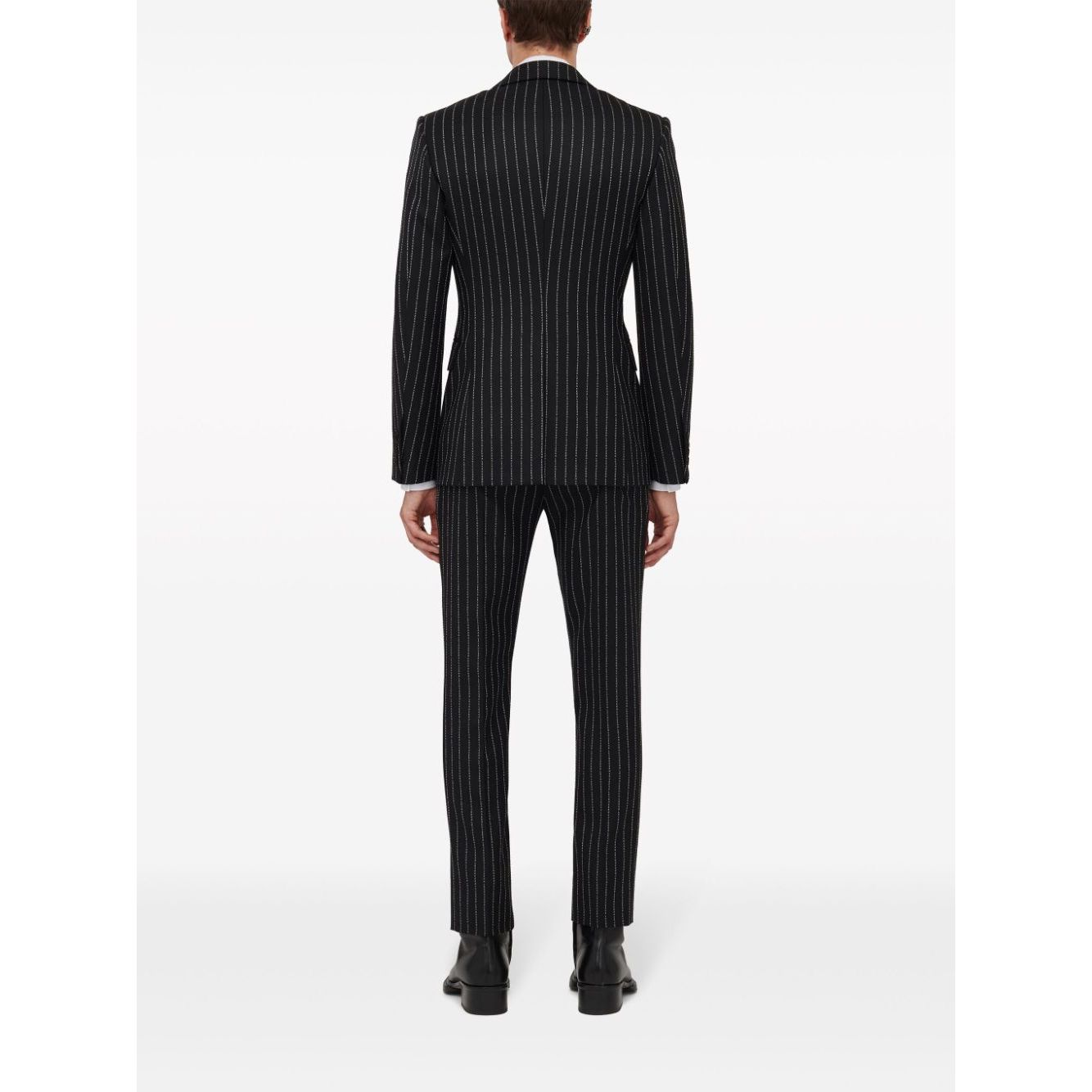 Alexander McQueen pinstriped single-breasted blazer