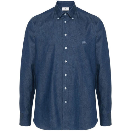 Etro Shirts Blue Shirts
