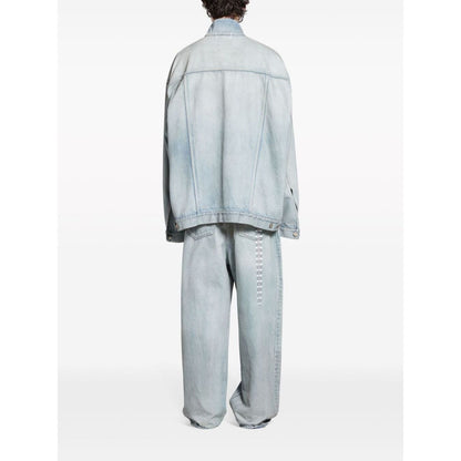 Balenciaga Denim jacket with flap pockets and drop shoulder Jackets
