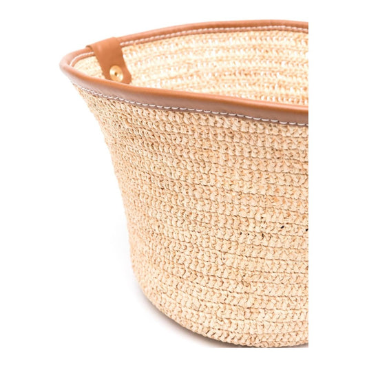 JACQUEMUS Hats Leather Brown Scarves Hats & Gloves JACQUEMUS Wheat